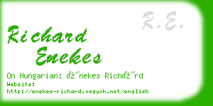 richard enekes business card